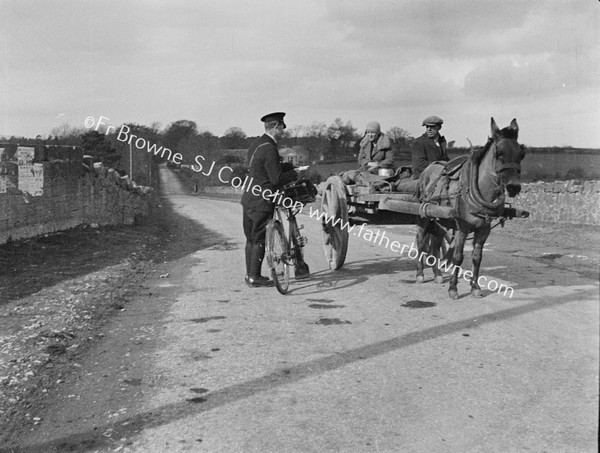 POSTMAN FARMER & WIFE HORSE & CART